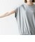 〈接触冷感/汗染み防止加工/洗濯機可能〉ドロスト フレンチスリーブ TEE