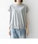 〈接触冷感/汗染み防止加工/洗濯機可能〉ドロスト フレンチスリーブ TEE