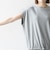 〈接触冷感/汗染み防止加工/洗濯機可能〉ドロスト フレンチスリーブ TEE