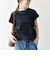 〈接触冷感/汗染み防止加工/洗濯機可能〉ドロスト フレンチスリーブ TEE