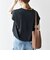 〈接触冷感/汗染み防止加工/洗濯機可能〉ドロスト フレンチスリーブ TEE