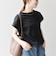 〈接触冷感/汗染み防止加工/洗濯機可能〉ドロスト フレンチスリーブ TEE