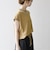 〈接触冷感/汗染み防止加工/洗濯機可能〉ドロスト フレンチスリーブ TEE