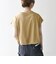 〈接触冷感/汗染み防止加工/洗濯機可能〉ドロスト フレンチスリーブ TEE