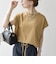 〈接触冷感/汗染み防止加工/洗濯機可能〉ドロスト フレンチスリーブ TEE