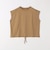 〈接触冷感/汗染み防止加工/洗濯機可能〉ドロスト フレンチスリーブ TEE