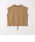〈接触冷感/汗染み防止加工/洗濯機可能〉ドロスト フレンチスリーブ TEE