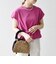 〈接触冷感/汗染み防止加工/洗濯機可能〉ドロスト フレンチスリーブ TEE