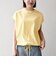 〈接触冷感/汗染み防止加工/洗濯機可能〉ドロスト フレンチスリーブ TEE