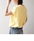 〈接触冷感/汗染み防止加工/洗濯機可能〉ドロスト フレンチスリーブ TEE