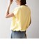 〈接触冷感/汗染み防止加工/洗濯機可能〉ドロスト フレンチスリーブ TEE