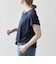 〈接触冷感/汗染み防止加工/洗濯機可能〉ドロスト フレンチスリーブ TEE