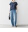 〈接触冷感/汗染み防止加工/洗濯機可能〉ドロスト フレンチスリーブ TEE