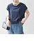 〈接触冷感/汗染み防止加工/洗濯機可能〉ドロスト フレンチスリーブ TEE