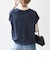 〈接触冷感/汗染み防止加工/洗濯機可能〉ドロスト フレンチスリーブ TEE