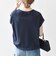 〈接触冷感/汗染み防止加工/洗濯機可能〉ドロスト フレンチスリーブ TEE