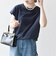 〈接触冷感/汗染み防止加工/洗濯機可能〉ドロスト フレンチスリーブ TEE