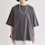 quaranciel:〈接触冷感/汗染み防止加工/洗濯機可能〉ラウンドヘム クルー ビッグ TEE