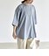 quaranciel:〈接触冷感/汗染み防止加工/洗濯機可能〉ラウンドヘム クルー ビッグ TEE