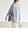 quaranciel:〈接触冷感/汗染み防止加工/洗濯機可能〉ラウンドヘム クルー ビッグ TEE