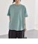 quaranciel:〈接触冷感/汗染み防止加工/洗濯機可能〉ラウンドヘム クルー ビッグ TEE