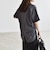 quaranciel:〈接触冷感/汗染み防止/洗濯機可能〉スリット ルーズ チュニック TEE