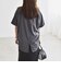quaranciel:〈接触冷感/汗染み防止/洗濯機可能〉スリット ルーズ チュニック TEE