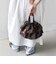 【WEB限定】チャーム 付き フリル 巾着 ショルダー