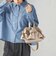 【WEB限定】チャーム 付き フリル 巾着 ショルダー
