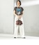 【WEB限定】チャーム 付き フリル 巾着 ショルダー