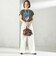 【WEB限定】チャーム 付き フリル 巾着 ショルダー