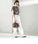 【WEB限定】チャーム 付き フリル 巾着 ショルダー