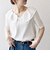 【WEB限定】〈洗濯機可能〉ラフ サテン フリルカラー ブラウス 26SS