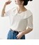 【WEB限定】〈洗濯機可能〉ラフ サテン フリルカラー ブラウス 26SS
