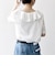 【WEB限定】〈洗濯機可能〉ラフ サテン フリルカラー ブラウス 26SS