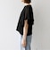 〈手洗い可能〉メッシュ シアー ハンカチ スリーブ ドッキング TEE