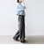 【WEB限定】〈手洗い可能〉デニム ライク タック 裾 ドロスト 羽織 シャツ