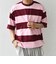 SHIPS any: ワイド カラー ボーダー スピンドル Tシャツ◇