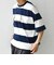 SHIPS any: ワイド カラー ボーダー スピンドル Tシャツ◇