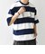SHIPS any: ワイド カラー ボーダー スピンドル Tシャツ◇