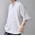 SHIPS any: コットン/リネン バンド スキッパー ハーフスリーブ シャツ◇