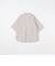 SHIPS any: コットン/リネン バンド スキッパー ハーフスリーブ シャツ◇