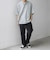 SHIPS any: コットン/リネン バンド スキッパー ハーフスリーブ シャツ◇