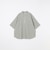 SHIPS any: コットン/リネン バンド スキッパー ハーフスリーブ シャツ◇