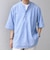 SHIPS any: コットン/リネン バンド スキッパー ハーフスリーブ シャツ◇