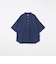 SHIPS any: コットン/リネン バンド スキッパー ハーフスリーブ シャツ◇