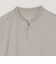 SHIPS any:〈接触冷感・遮熱・UVカット機能等〉サマーファンクション 鹿の子 ヘンリーネック Tシャツ◇