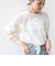 【WEB限定】〈手洗い可能〉チュール フェザー レース 羽織