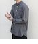 SHIPS any: LIM BLESS ソリッド / ストライプ バンドカラー シャツ 26AW◇