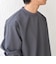 SHIPS any: デザインリブ ハイゲージ ポンチ マイクロ ボーダー Tシャツ (ロンT)◇